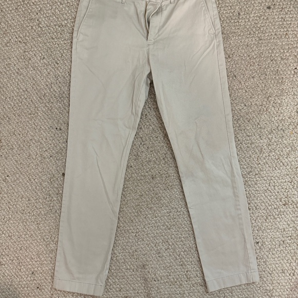 J. Crew Off-White Chino Pants 30x30 484 Fit - Picture 1 of 3